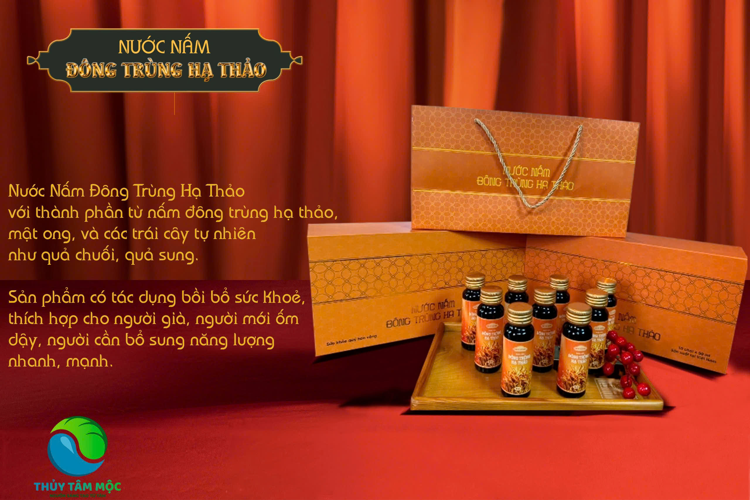 nước nấm đông trùng hạ thảo