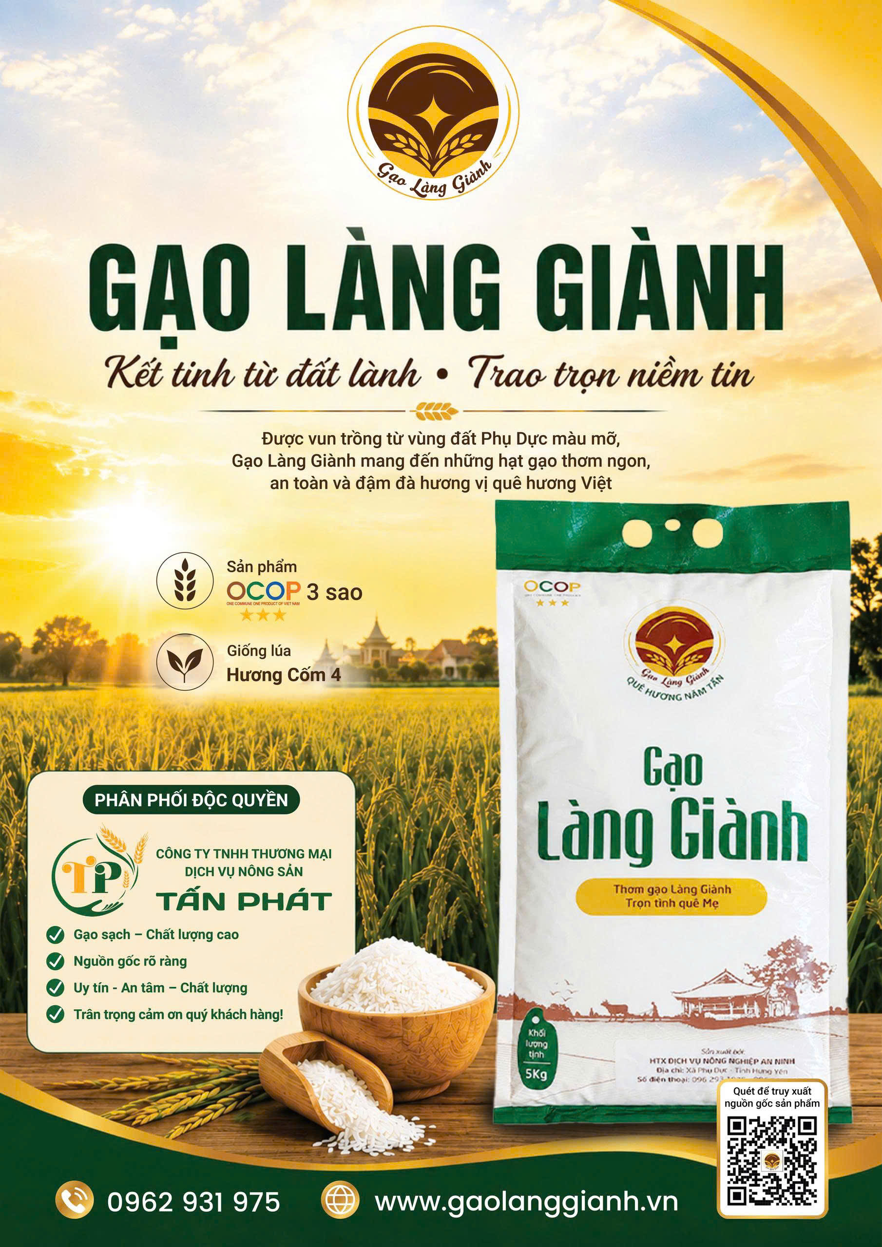 gạo làng giành